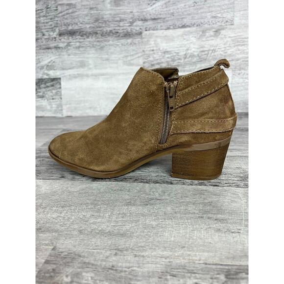 Sonoma Womens Sonya Brown Suede Ankle Boots Size 6.5 With Block Heel - Picture 6 of 8